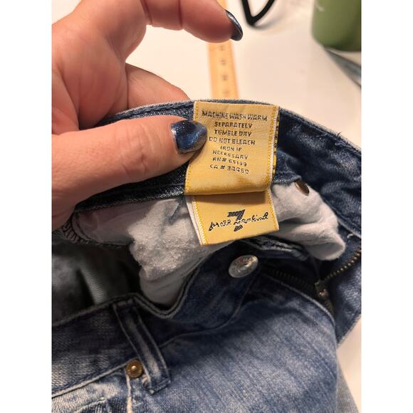 7 For All Mankind Blue Dojo Positano Trouser Jeans Size 29 - Picture 7 of 10